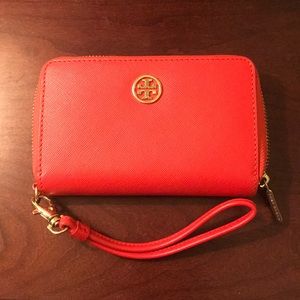 Red/Coral Tory Burch wallet